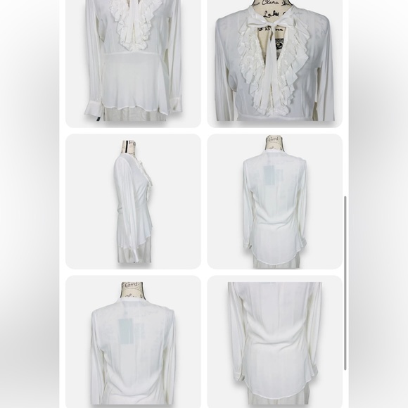 Zara :: White Ruffle Blouse - Picture 3 of 6